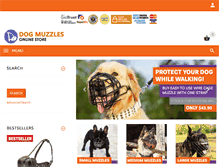 Tablet Screenshot of dog-muzzles-store.com