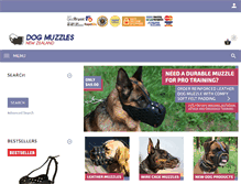 Tablet Screenshot of dog-muzzles-store.co.nz